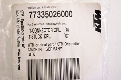 New OEM KTM T Connector NOS