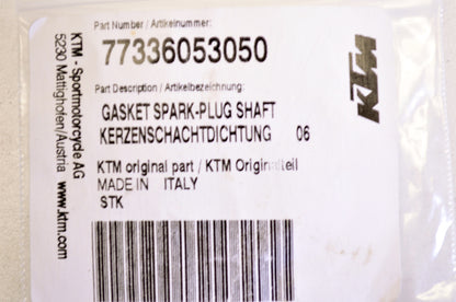 New OEM KTM Spark Plug Shaft Gasket NOS