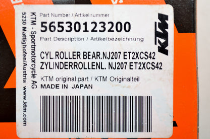 OEM KTM 56530123200 Cylinder Roller Bearing NJ207ET2XCS42 NOS