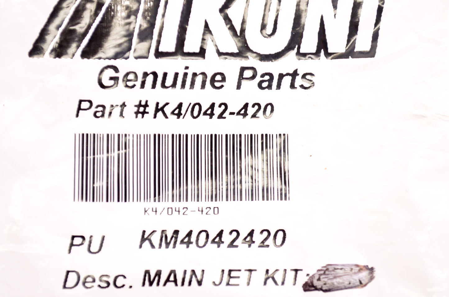 Mikuni KM4042420, K4/042-420 Main Jet #420 Qty 3 NOS