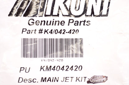 Mikuni KM4042420, K4/042-420 Main Jet #420 Qty 3 NOS