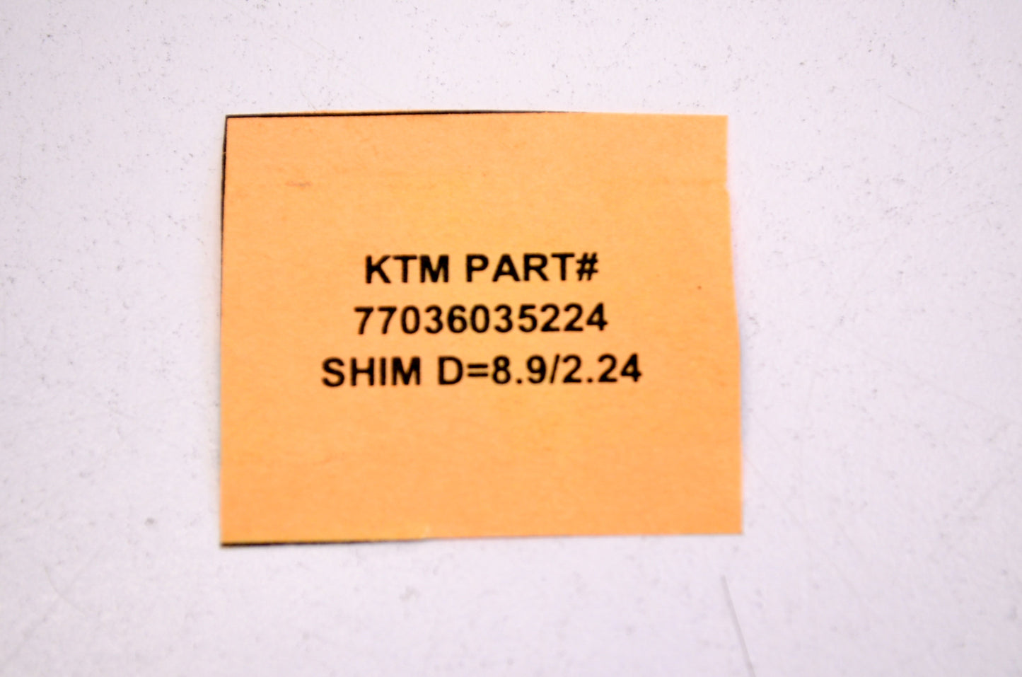 OEM KTM 77036035224 Shim D=8.9/2.24 NOS