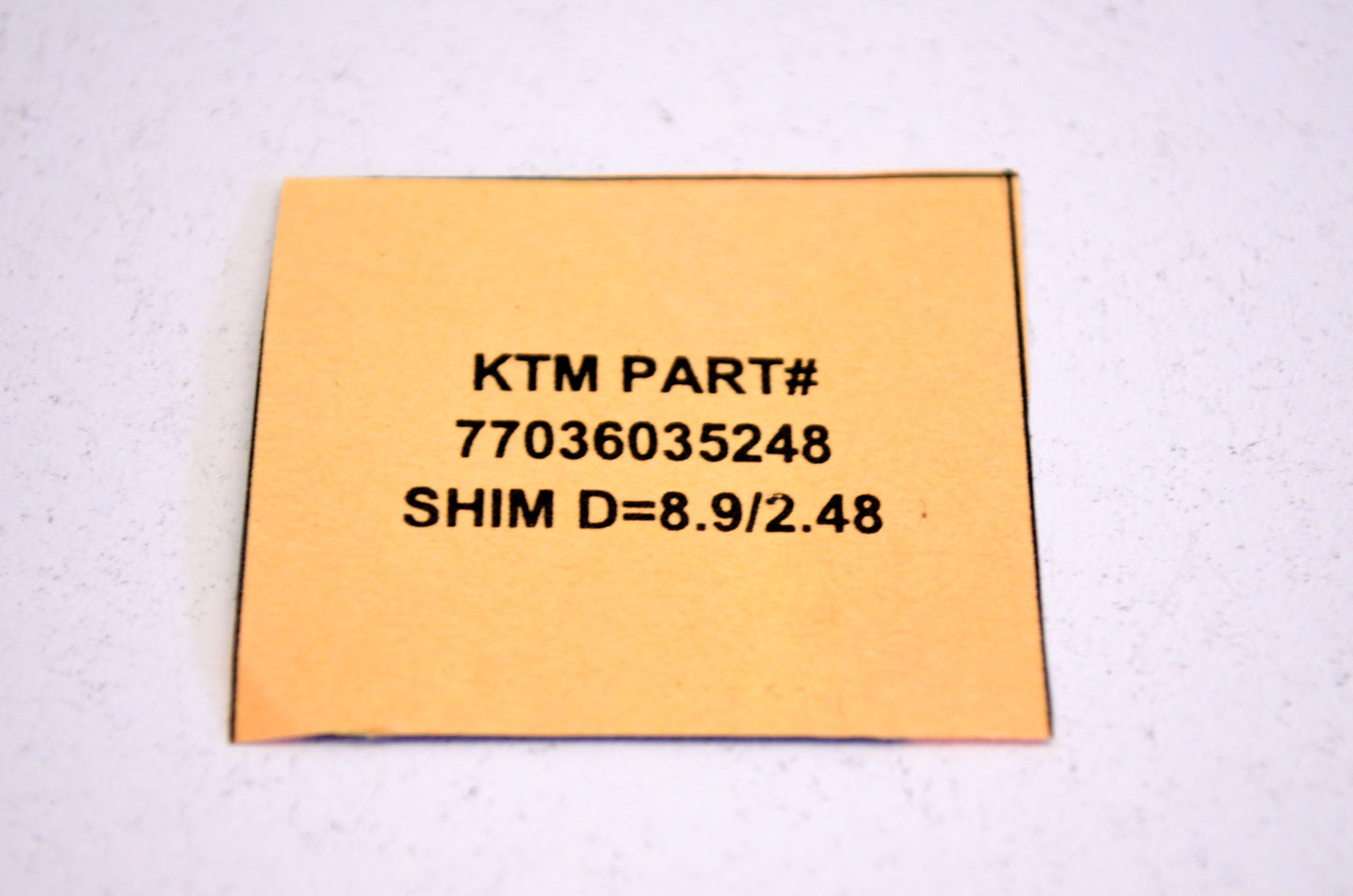 OEM KTM 77036035248 Shim D=8.9/2.48 NOS