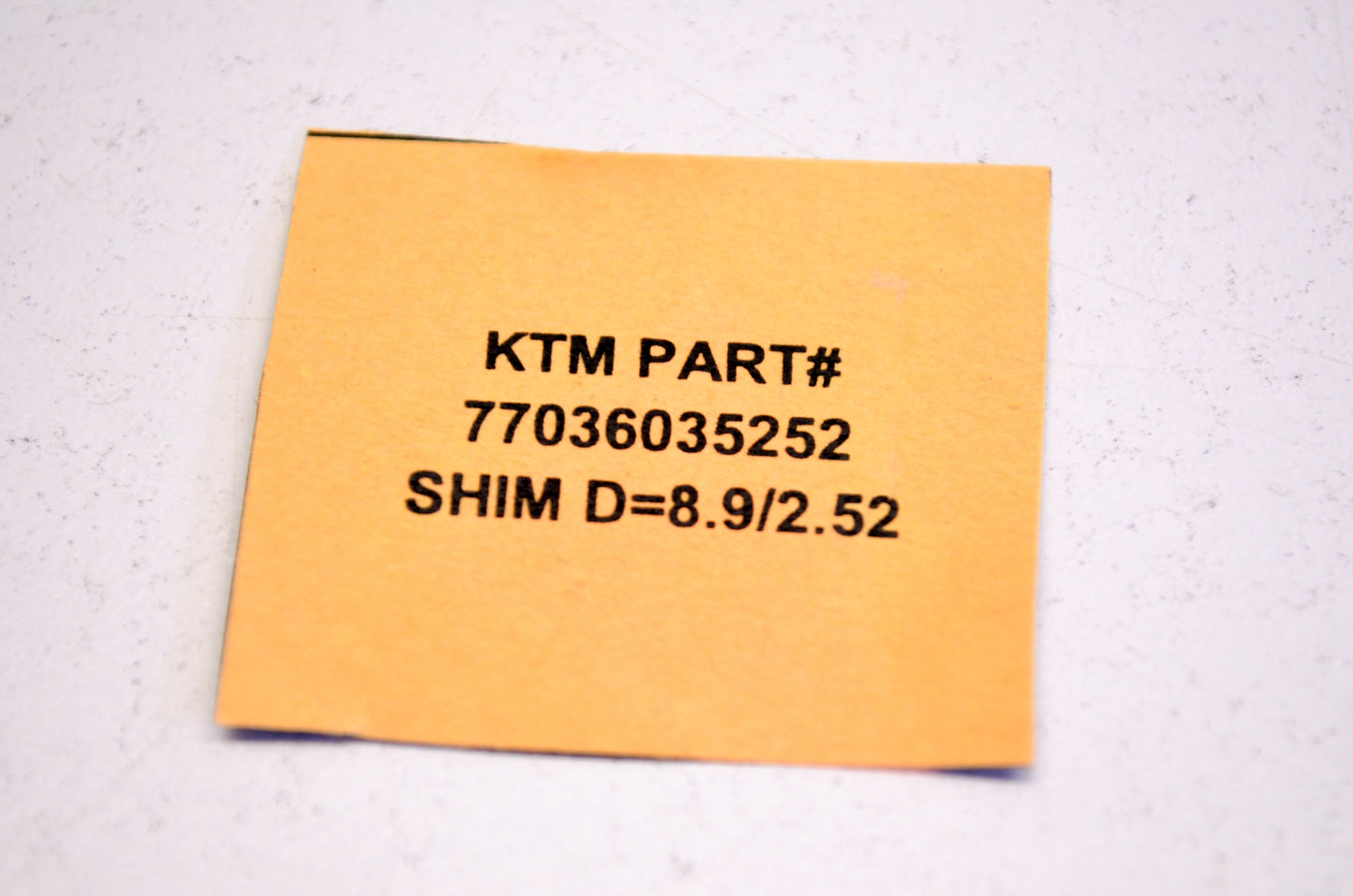 OEM KTM 77036035252 Shim D=8.9/2.52 NOS