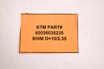 OEM KTM 60036035235 Shim D=10/2.35 NOS