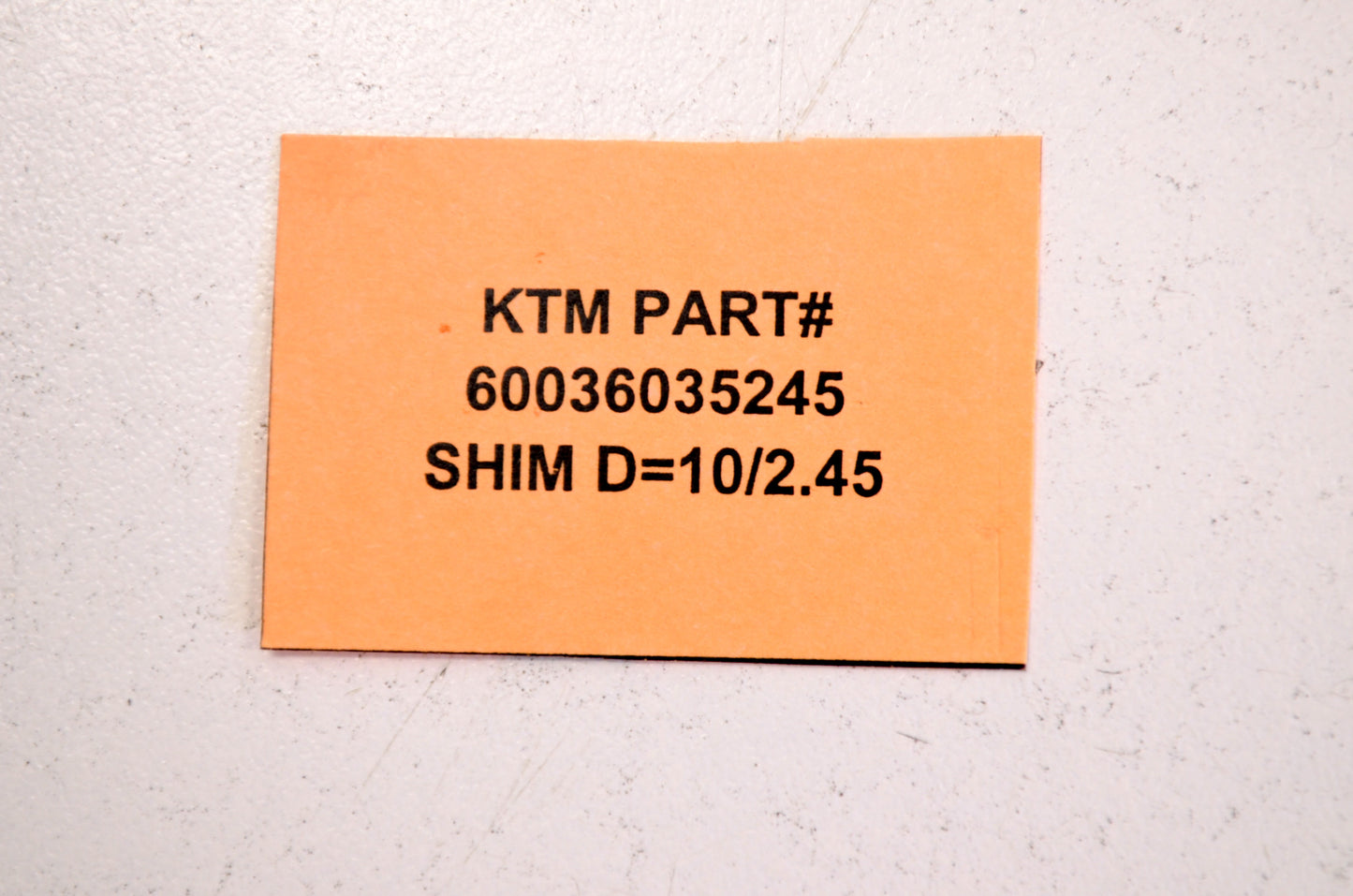 OEM KTM 60036035245 Shim D=10/2.45 NOS