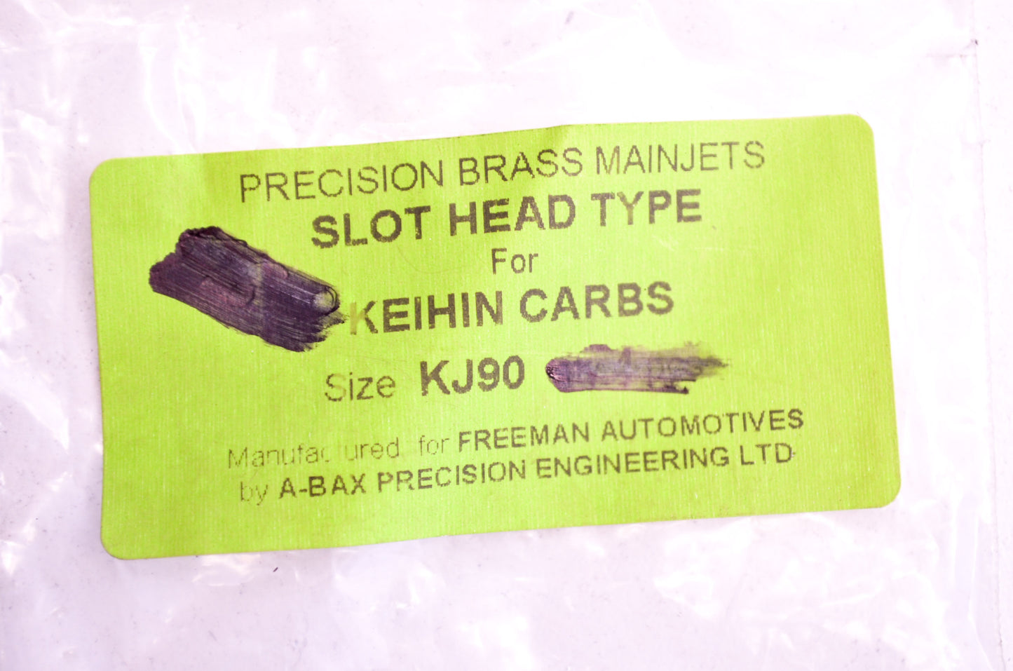 EBC KJ90-4, KJ90 Keihin Slot Head Main Jet #90 Qty 3 NOS