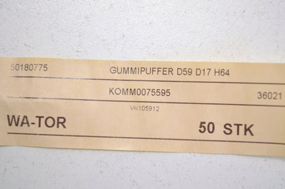 OEM KTM 50180775, KOMM0075595 Rubber Bumper NOS