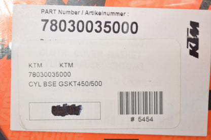 OEM KTM 78030035000 Cylinder Base Gasket NOS