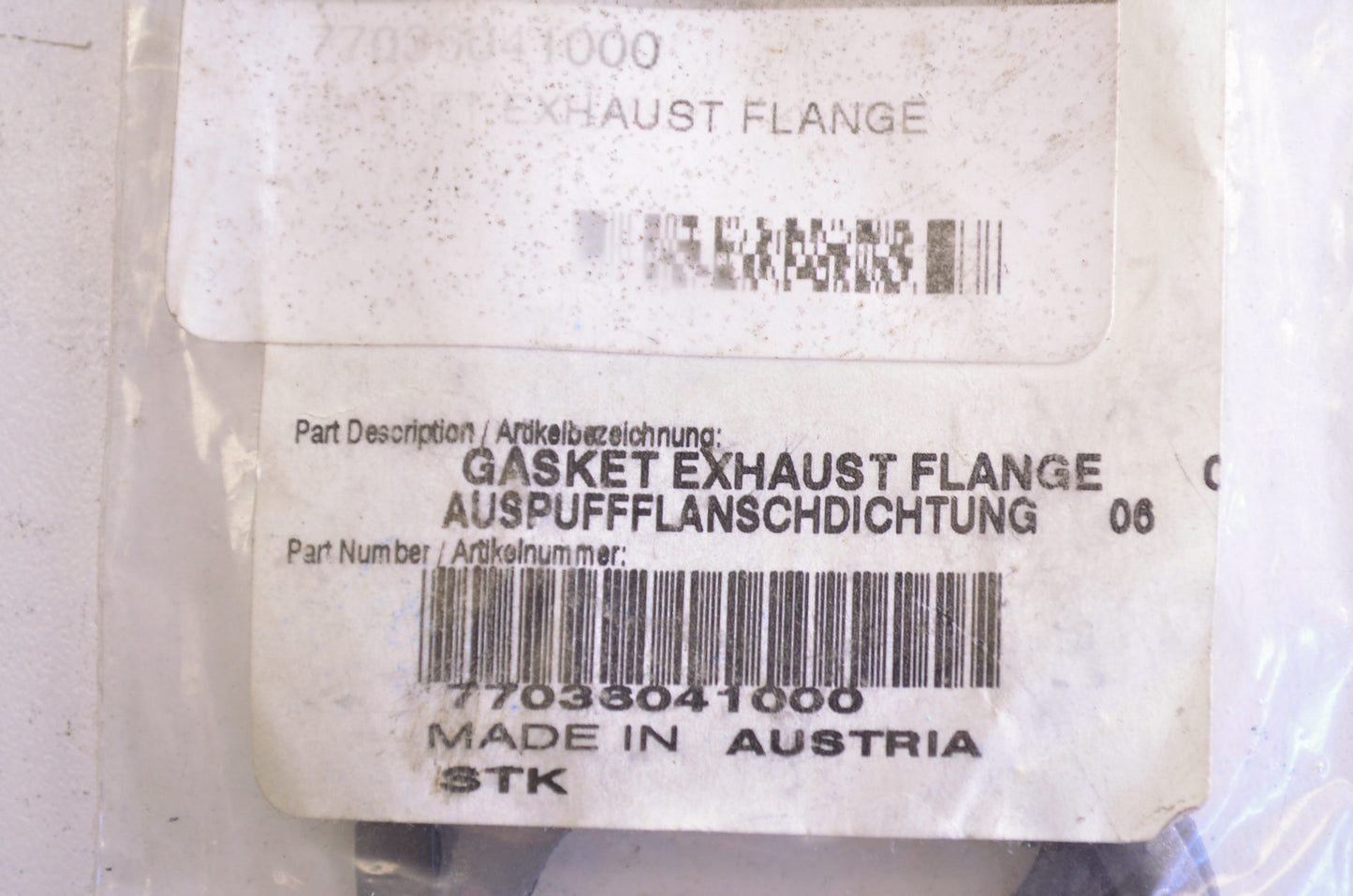OEM KTM 77036041000 Exhaust Flange Gasket NOS