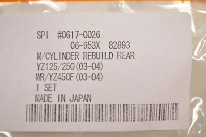 Rear Master Cylinder Repair Kit 03-04 YZ125/250 & WR/YZ450F NOS