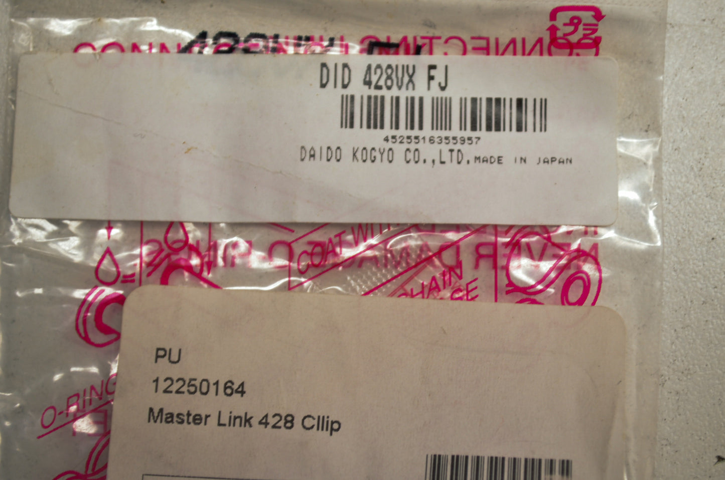 DID 12250164, 428VXFJ Chain Master Link 428 NOS