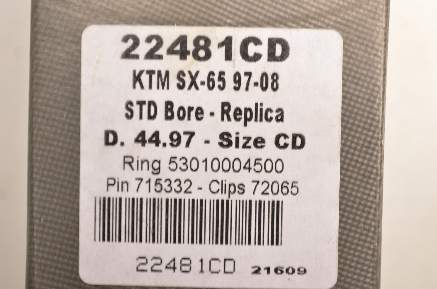 Piston Kit KTM 97-08 65 SX