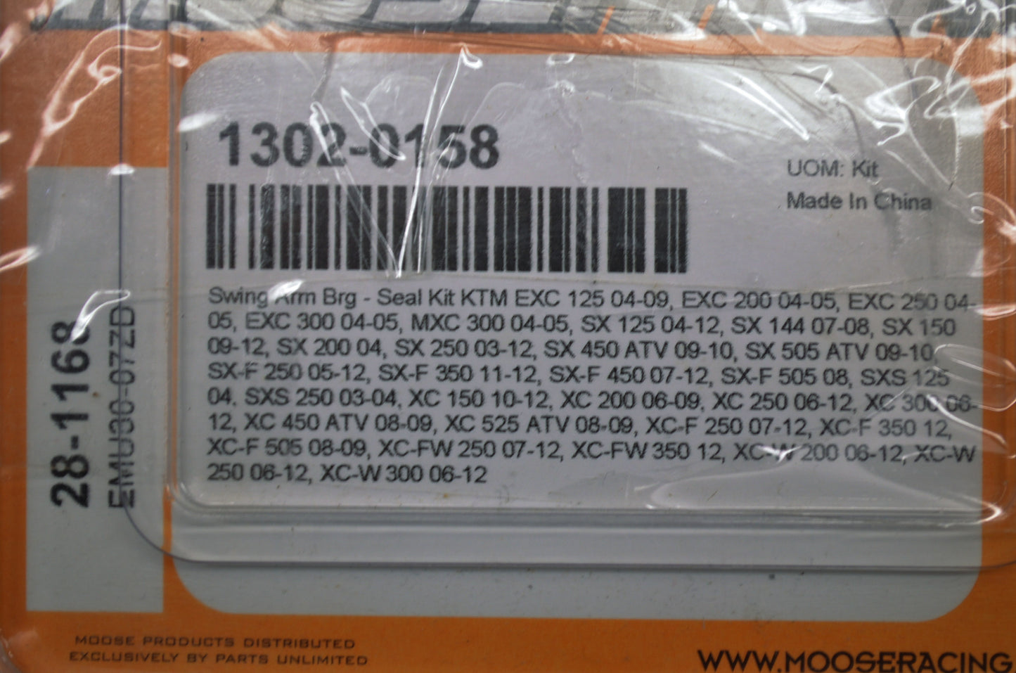 New Moose Racing Swing Arm Bearing and Seal Kit KTM NOS