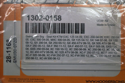 New Moose Racing Swing Arm Bearing and Seal Kit KTM NOS