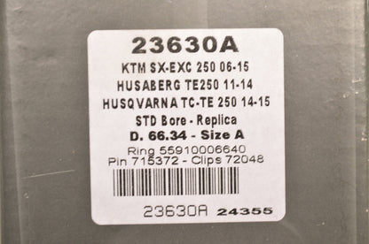 Piston Kit KTM Husaberg Husqvarna 06-15 250 SX/EXC, 11-14 TE250, 14-15 250 TC/TE