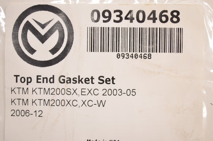 Moose Racing 0934-0468 Top End Gasket Kit KTM NOS