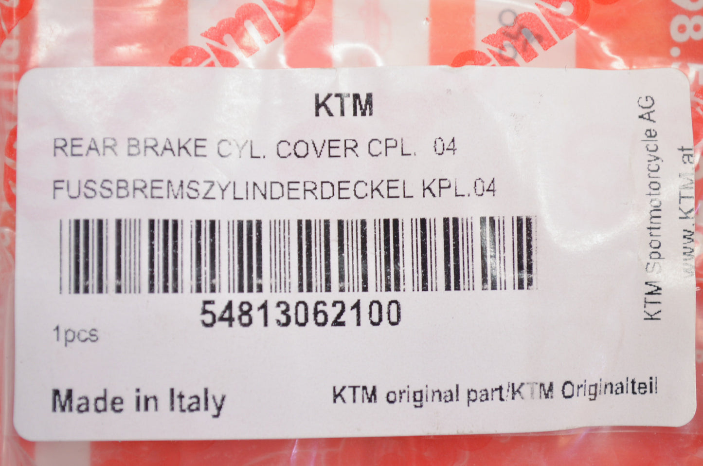 New Brembo KTM Rear Brake Cylinder Cover NOS