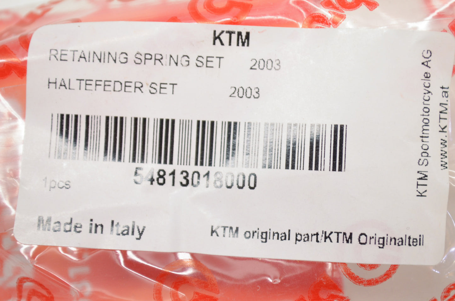 New Brembo KTM Brake Caliper Retaining Spring Kit NOS