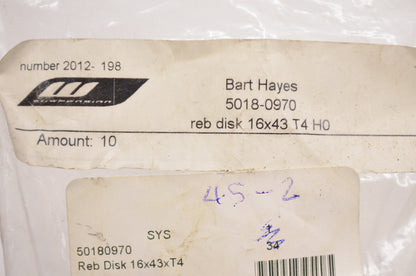 OEM KTM 50180970 Rebound Disk 16x43x4 NOS