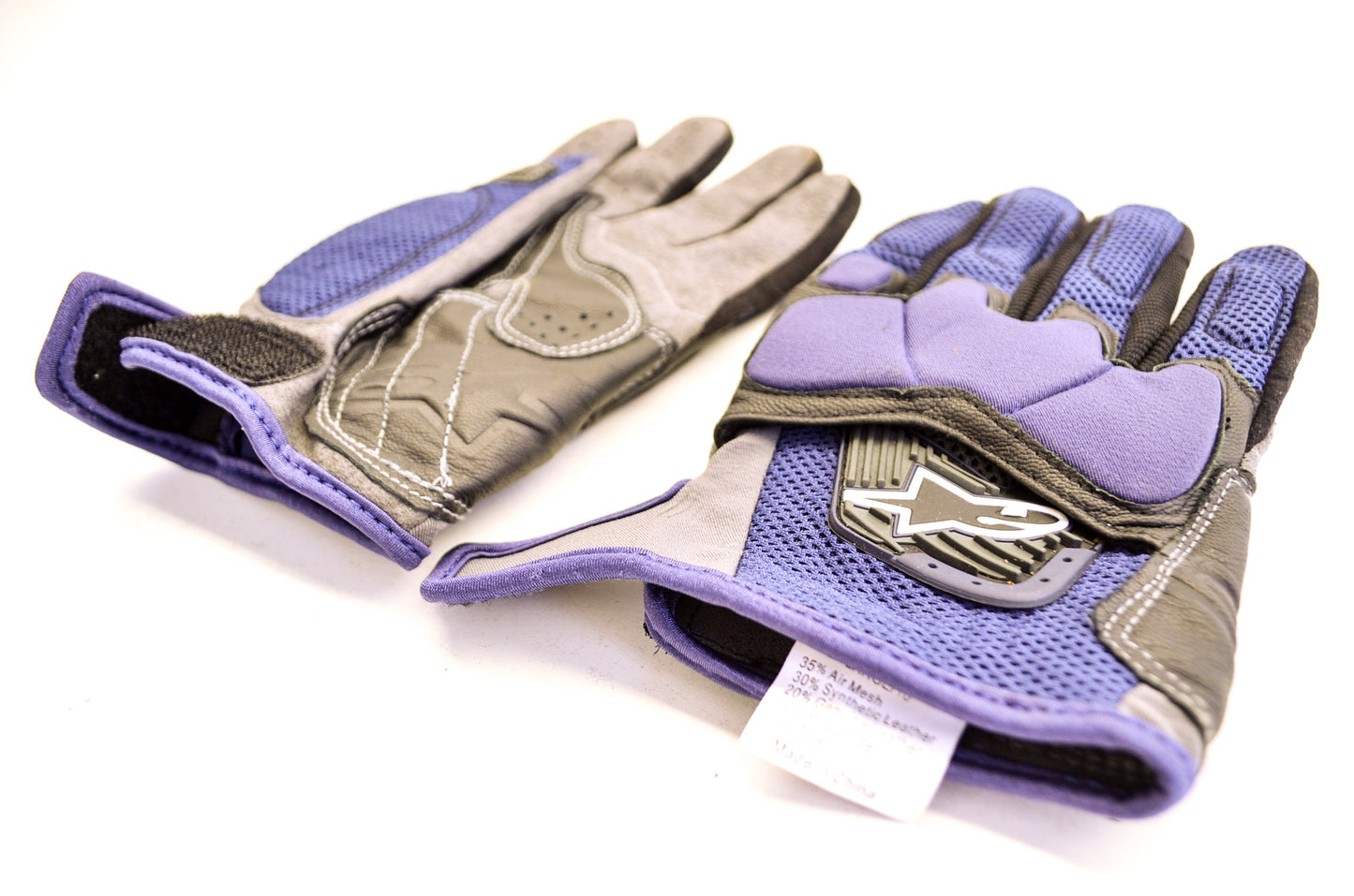 New Alpinestars S-MX 6 Blue Riding Gloves Pair Size Large NOS