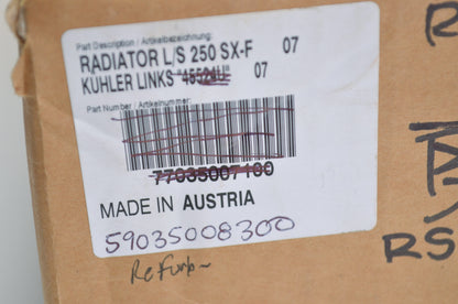 OEM KTM 59035008300 Right Side Radiator 45.408