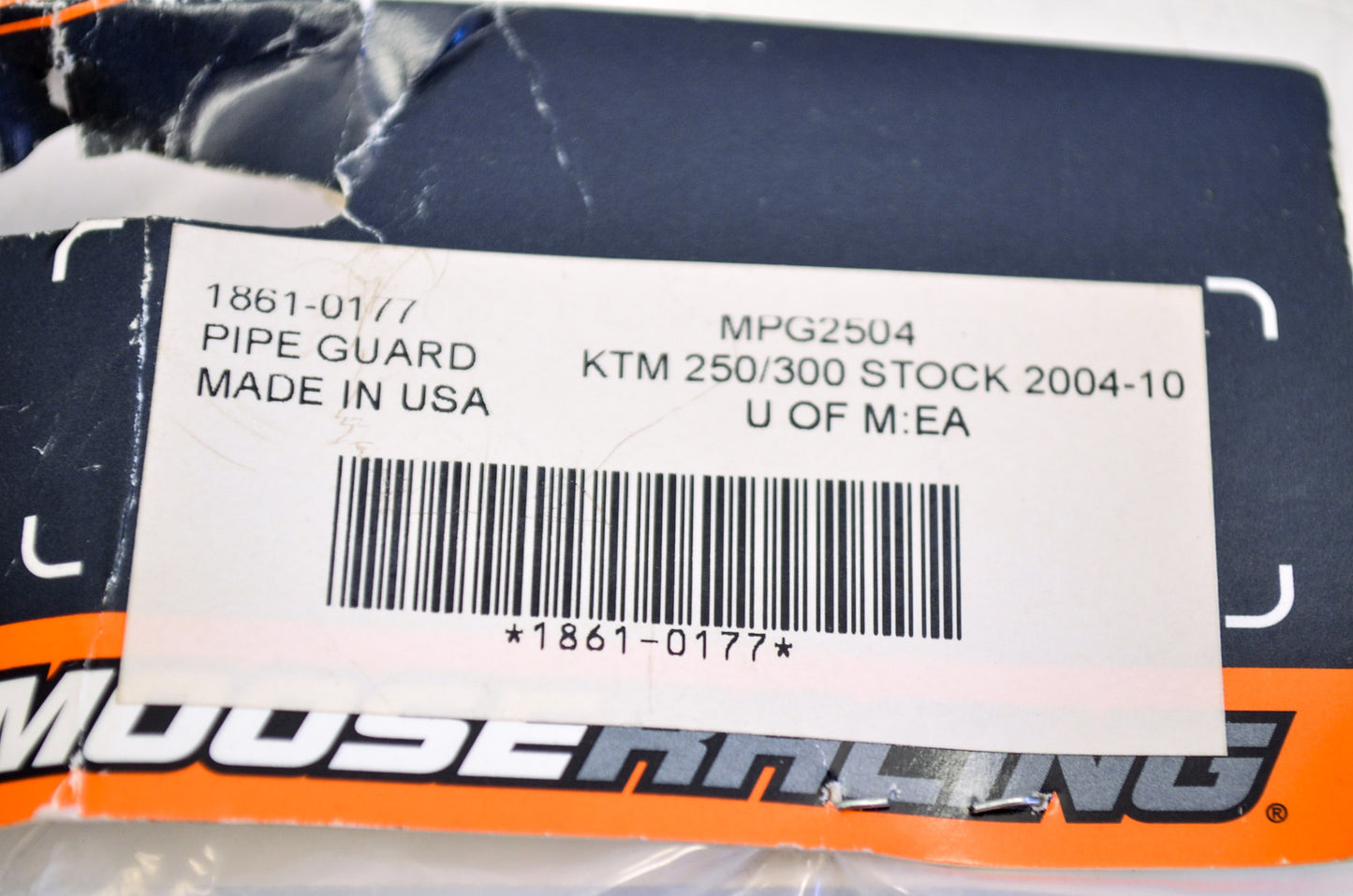 Carbon Fiber Pipe Guard Kit KTM 250 300 2004-2010 NOS