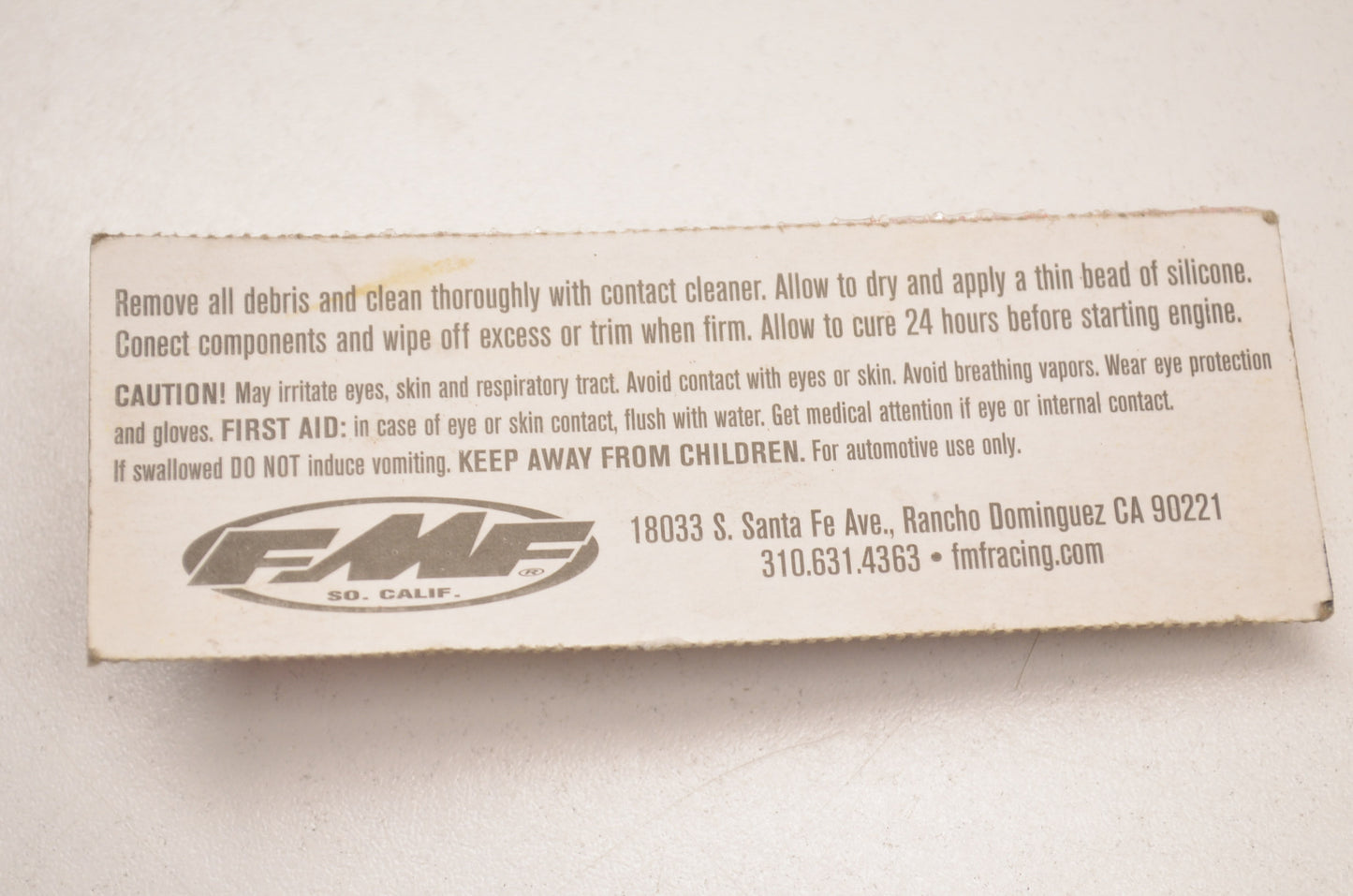 New FMF Hi-Temp Silicone 10 grams NOS