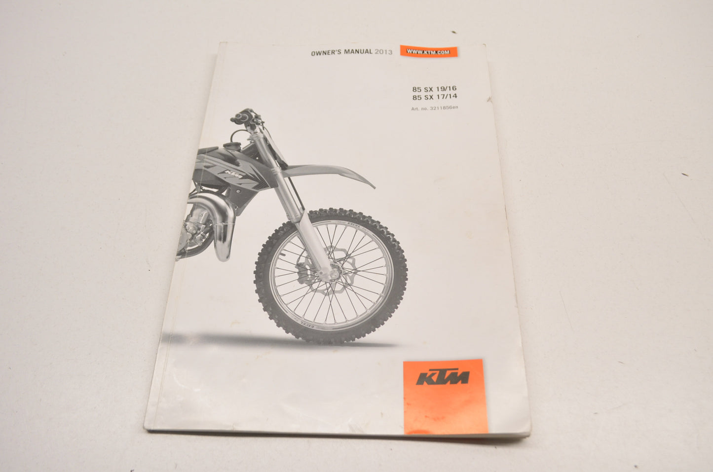 New OEM KTM Owner's Manual 2013 85 SX NOS