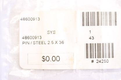OEM KTM 48600913 Steel Pin 2.5x36 NOS