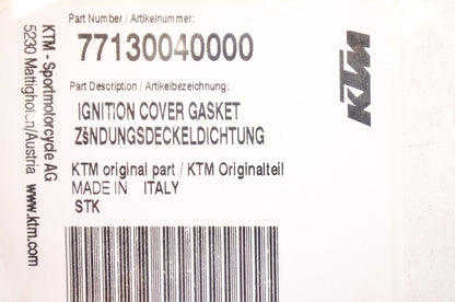 New OEM KTM 77130040000 Ignition Cover Gasket NOS
