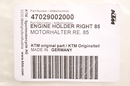 OEM KTM 47029002000 Right Engine Holder NOS