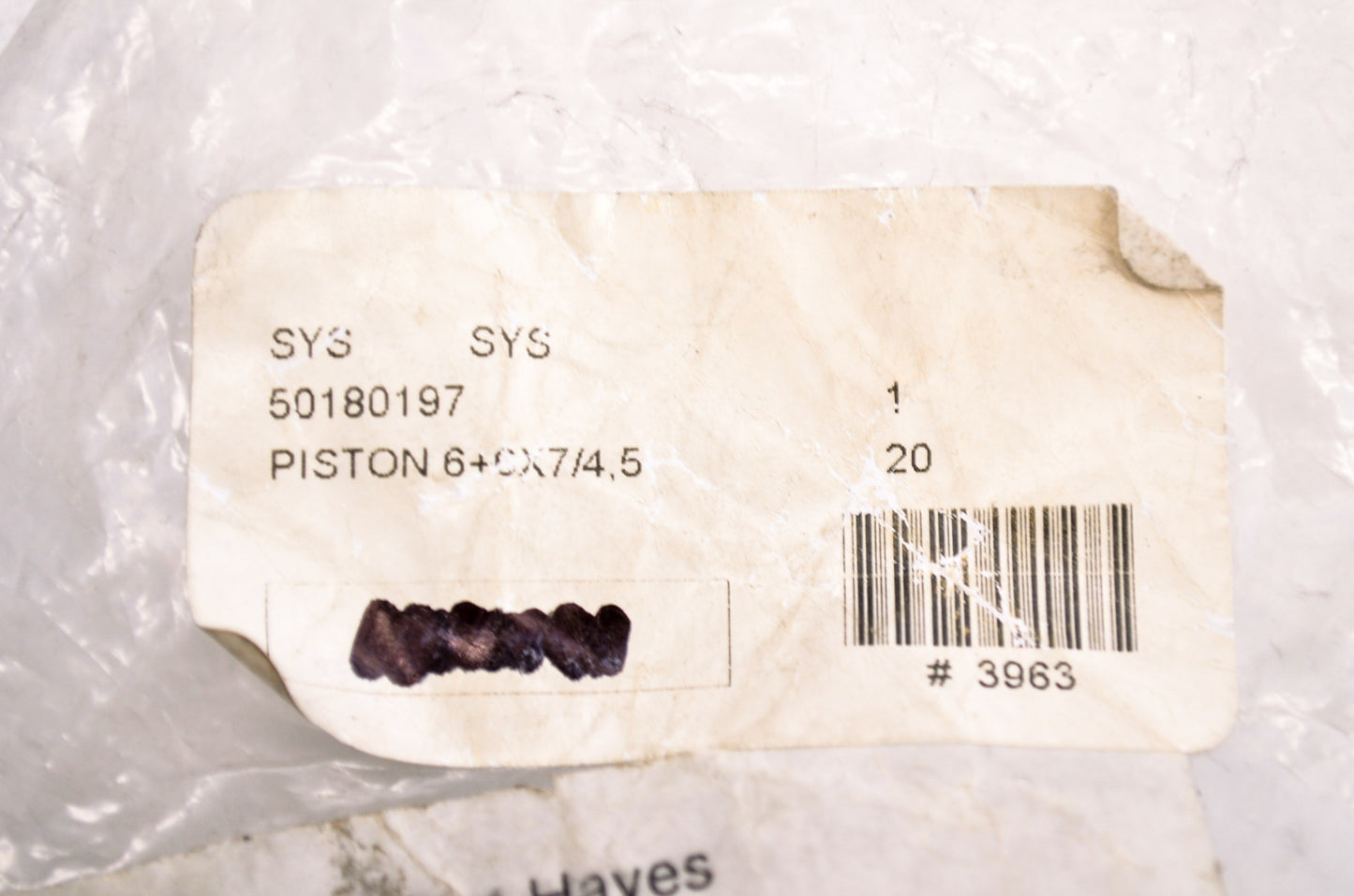 OEM KTM 50180197 Shock Piston 6+6X7/4.5 NOS