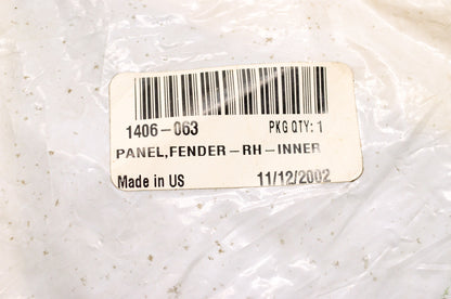 OEM Arctic Cat 1406-063 Inner Right Hand Fender Panel NOS