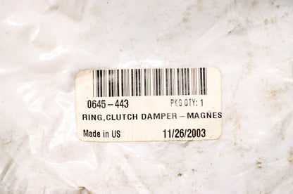 OEM Arctic Cat 0645-443 Magnesium Clutch Damper Ring NOS