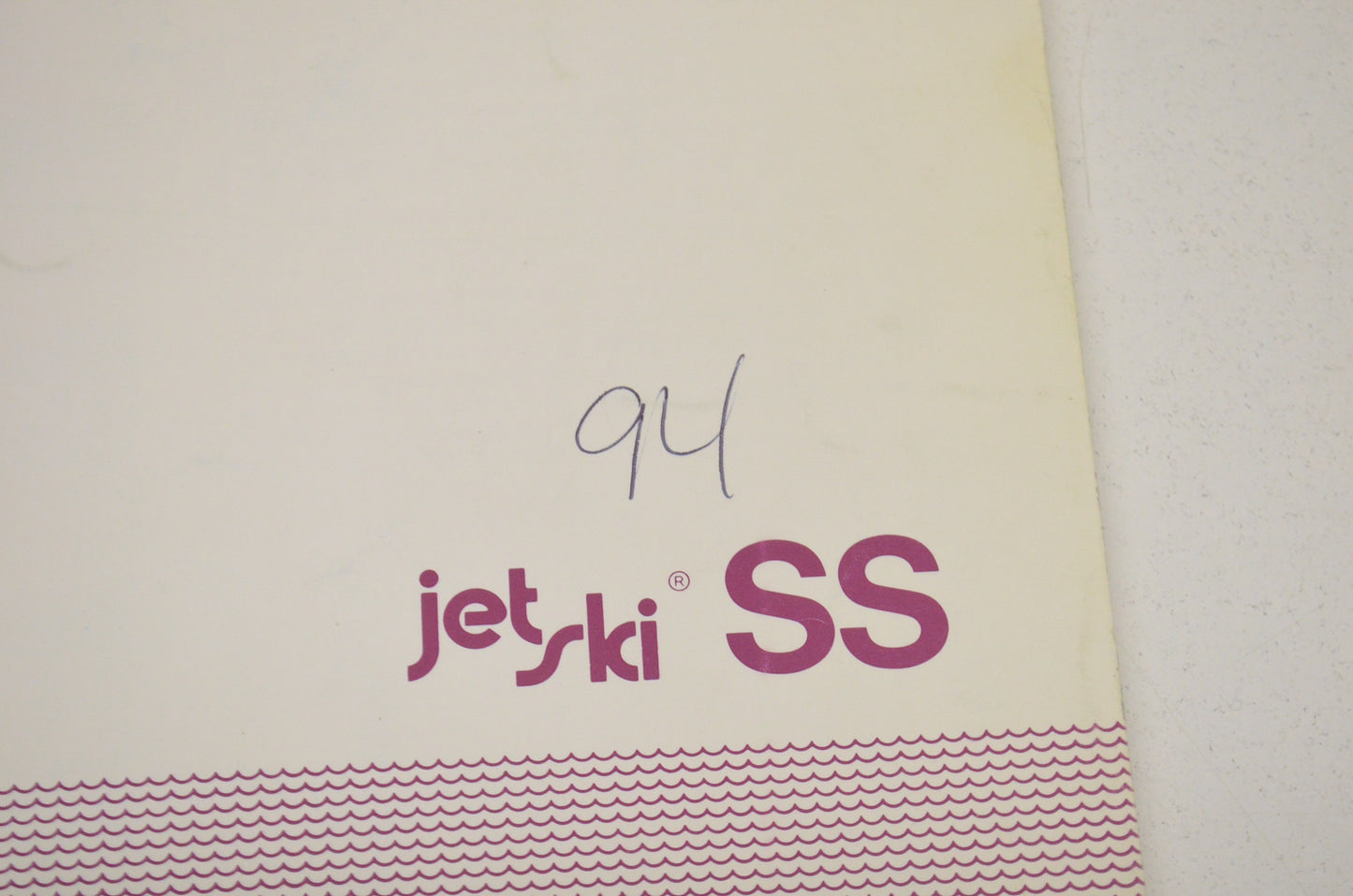 OEM Kawasaki 99920-1652-02 Jet Ski SS JH750-A3 Owner's Manual JH750-A3