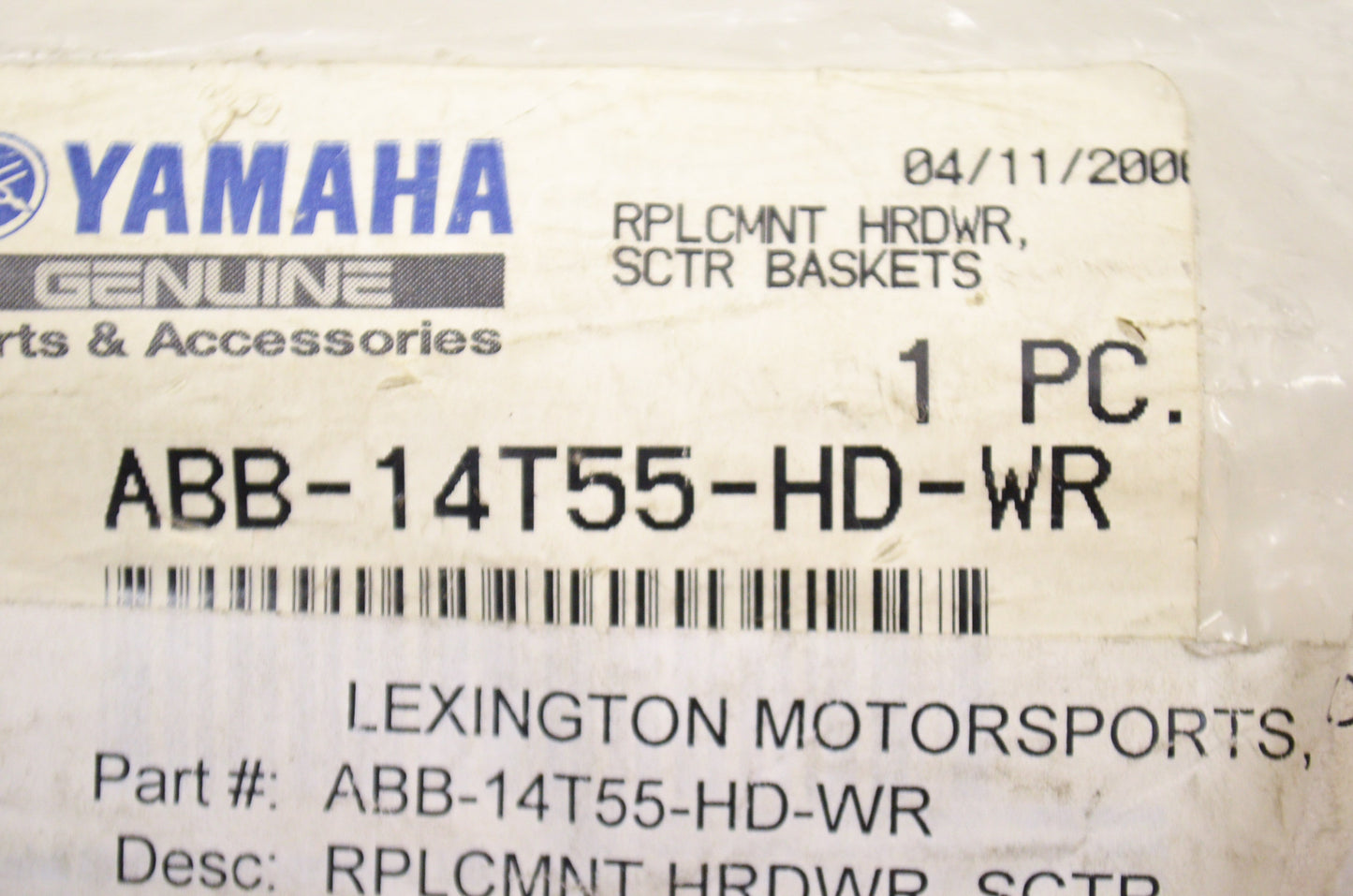 New OEM Yamaha Scooter Basket Hardware Kit NOS