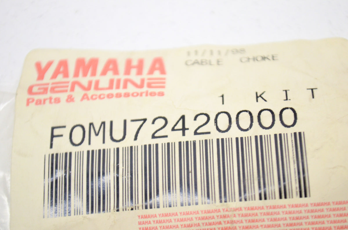 OEM Yamaha F0M-U7242-00-00 Choke Cable NOS