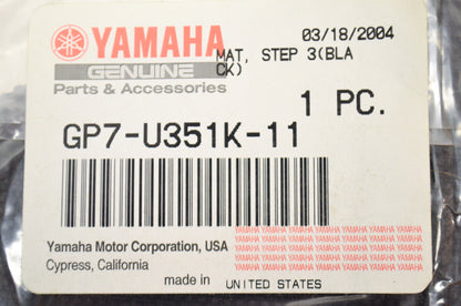 OEM Yamaha GP7-U351K-11-00 Black Step Mat 3 NOS