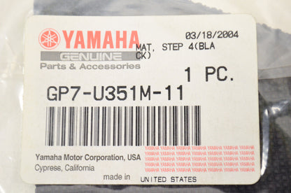 OEM Yamaha GP7-U351M-11-00 Black Step Mat 4 NOS
