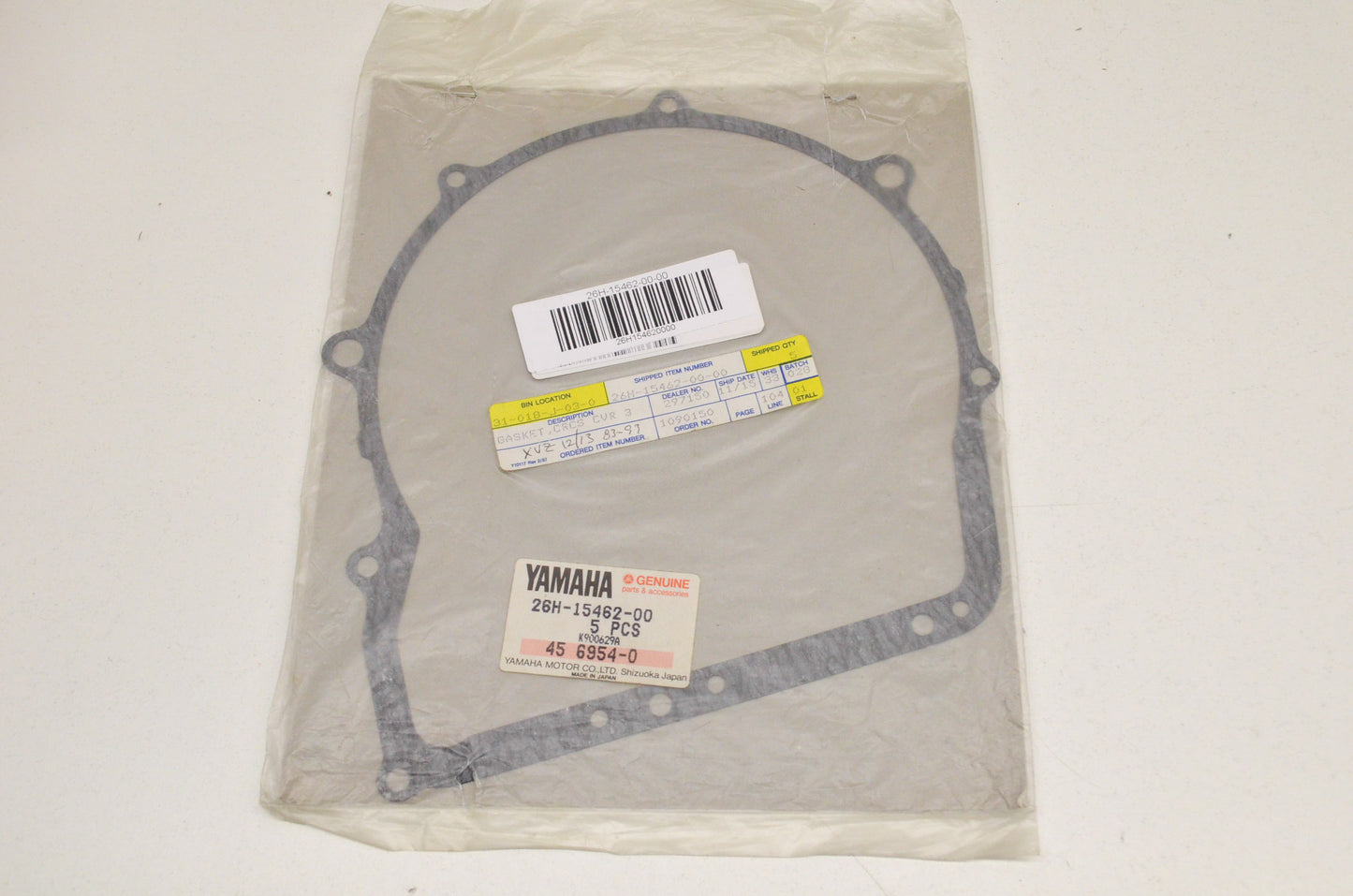 OEM Yamaha 26H-15462-00-00 Crankcase Cover Gasket 3 NOS