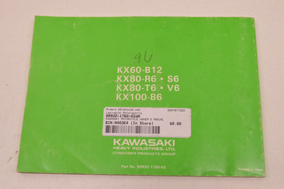 OEM Kawasaki 99920-1760-02 Owner's Manual