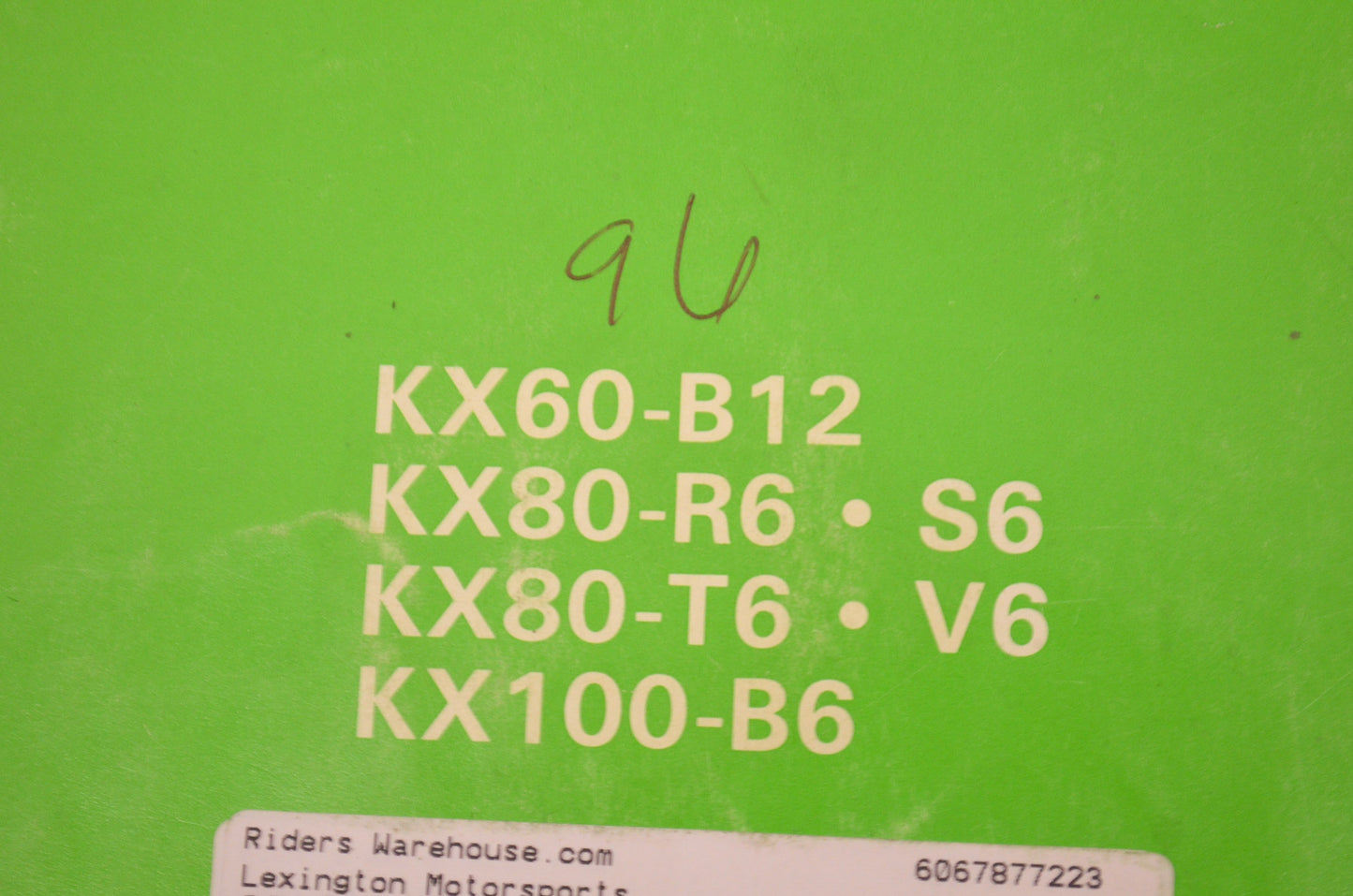 OEM Kawasaki 99920-1760-02 Owner's Manual