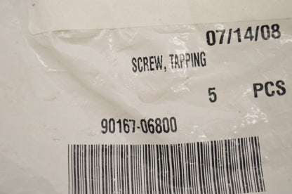 OEM Yamaha 90167-06800-00 Tapping Screw Qty 5 NOS