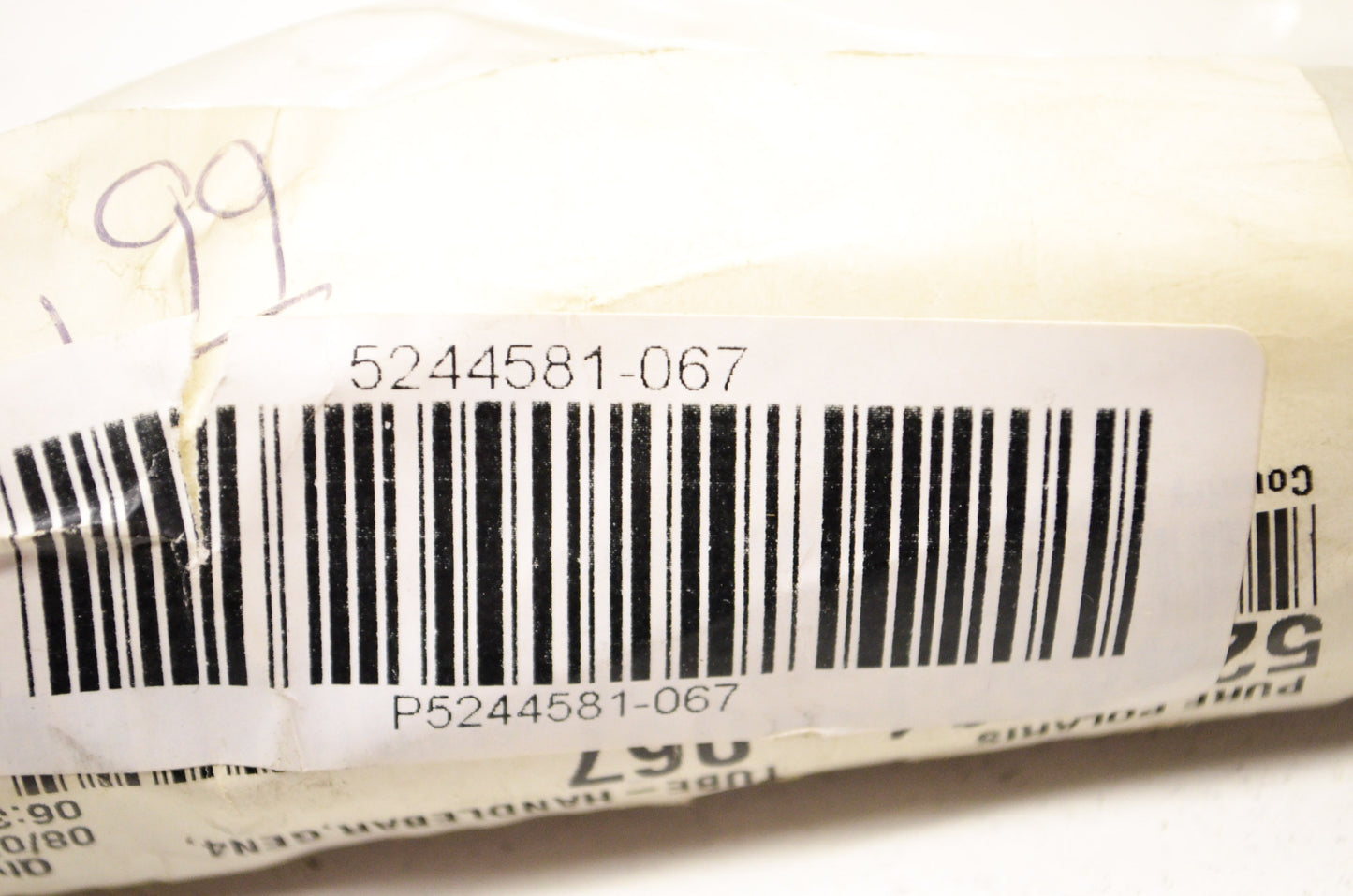 OEM Polaris 5244581-067 Black Handlebar Tube NOS