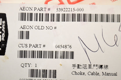 OEM Polaris 454876 Manual Choke Cable NOS