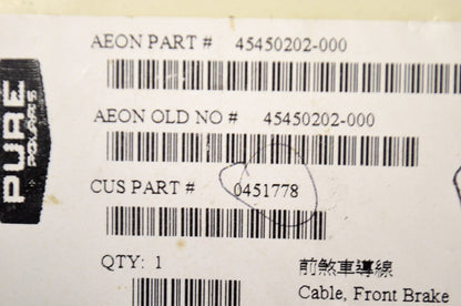 OEM Polaris 451778 Front Brake Cable NOS