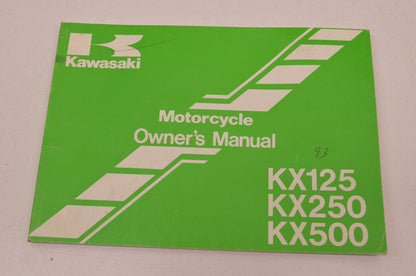 OEM Kawasaki 99920-1617-01 Owner's Manual KX125/250J2/500E5