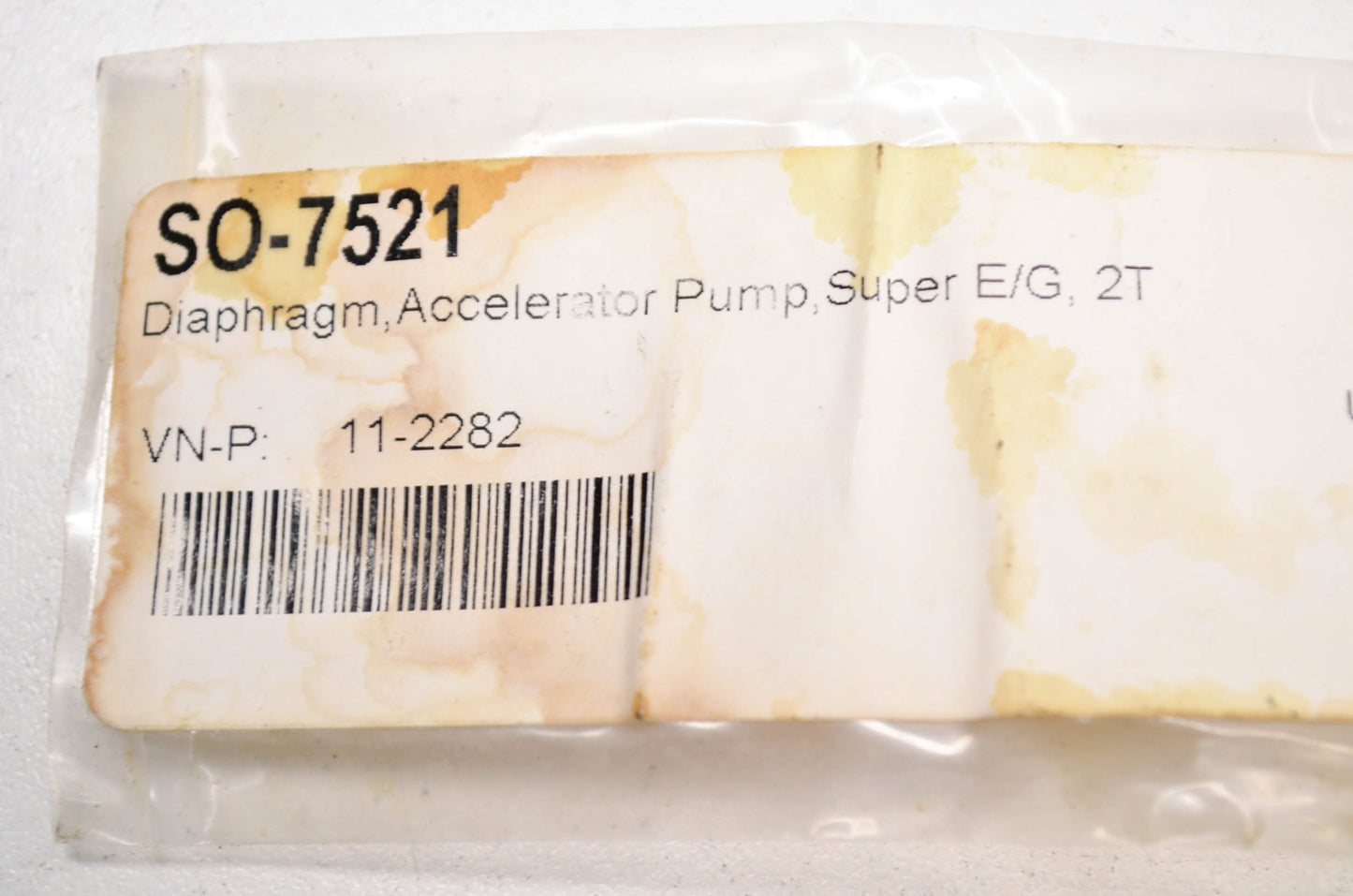 New S&S Accelerator Pump Diaphragm NOS