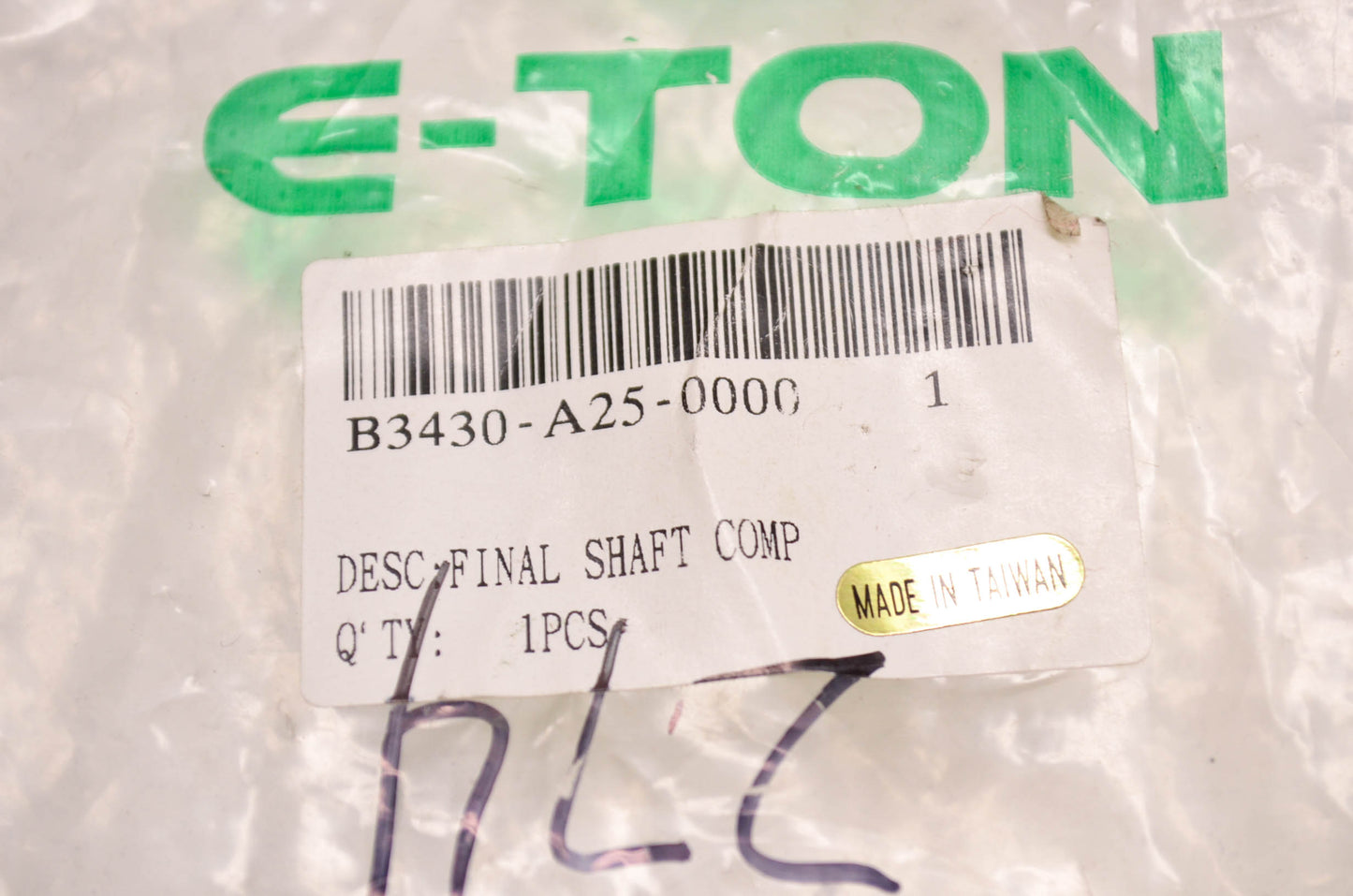 E-Ton B3430-A25-0000, 812274 Final Shaft NOS